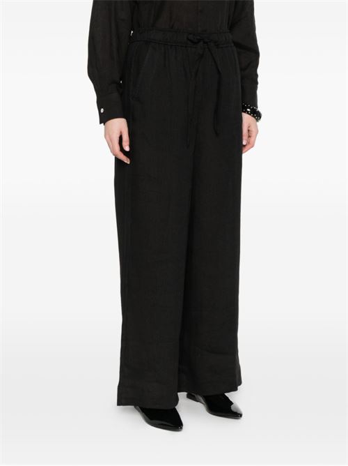 Pantalone donna Marella Sport nero in lino infilato MARELLA Sport | UOMO006